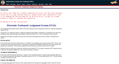 Desktop Screenshot of etas.uspto.gov