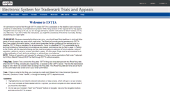 Desktop Screenshot of estta.uspto.gov