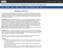 Tablet Screenshot of estta.uspto.gov