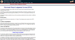 Desktop Screenshot of epas.uspto.gov