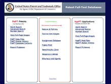 Tablet Screenshot of patft1.uspto.gov